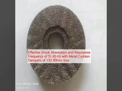 การดูดซึมแรงกระแทกและความถี่ที่มีประสิทธิภาพ 15-30 Hz กับเครื่องปรับความแรงจากโลหะขนาด OD 80mm