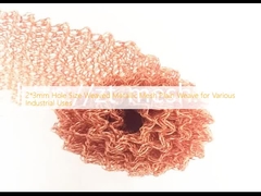 ขนาดหลุม 2*3 มิลลิเมตร สายผงโลหะ Mesh สายผงเรียบสําหรับการใช้งานอุตสาหกรรมต่าง ๆ