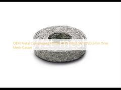 OEM โลหะบีบอัดลวดตาข่ายถัก 65 * 41 * 23.5 มม. ปะเก็นลวดตาข่าย
