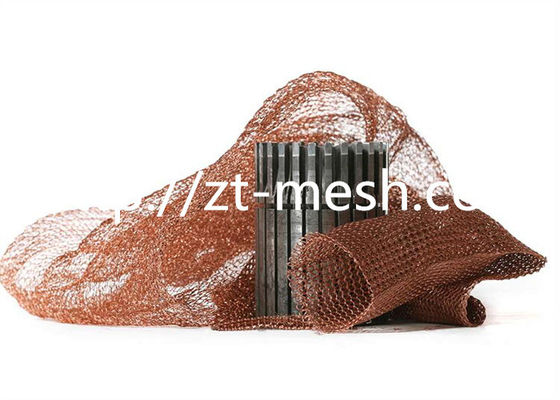 304/316L Knitted Wire Mesh, Corrosion-Resistant, Custom Width & Density Available