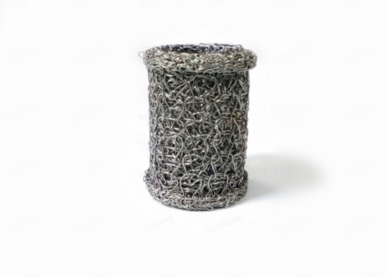 Dia 40 * 20 มม. กระบอกถักลวดตาข่ายท่อไอเสียปะเก็นแหวนรองรับ Alkali Resistant