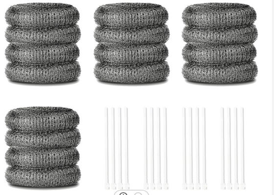 สแตนเลสตาข่ายขัดถู 10g 15g ทรงกลมความจุทำความสะอาดที่แข็งแกร่ง