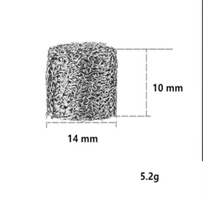 ปะเก็นตาข่ายลวดถักสีเหลืองบีบอัด Dia 50 มม. สำหรับกรองน้ำมัน