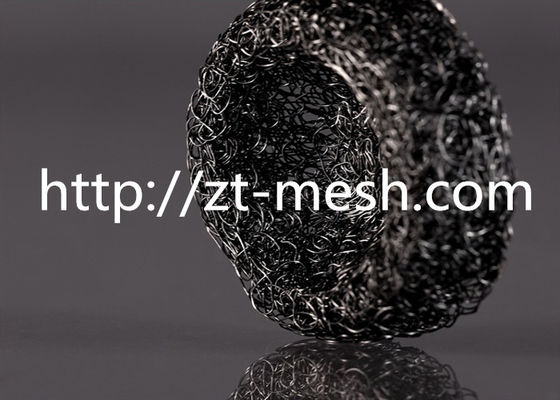 Pure Nickel Stainless Steel Wire Knitted Mesh Twin Wire / Dogan Wire 0.05-0.5mm Dia 50mm For Thermal Insulation