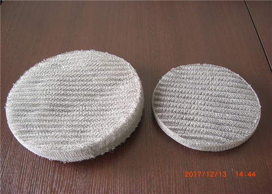 ความกลมถักตาข่าย Demister Pad 0.23mm ความต้านทานการกัดกร่อน