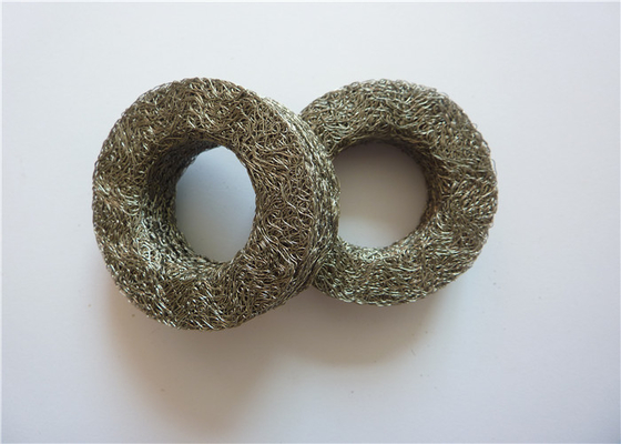 OD30mm ตัวยึดป้องกันการสั่นสะเทือนทรงกระบอก SS304 SS316 ลวดตาข่ายอัด 0.09 มม. - 0.55 มม.