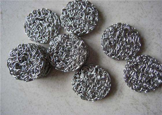 Silencers ตาข่ายลวดถักบีบอัด 5 มม. - 25 มม. ตัวกรอง 90% สำหรับอุตสาหกรรมรถยนต์