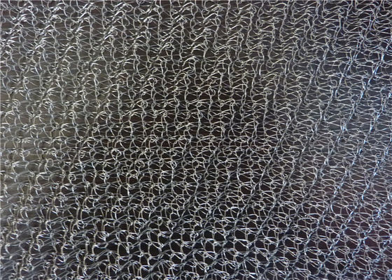 ผ้าตาข่ายถัก SS 4 * 5 มม. หลุมตาข่ายแก๊สของเหลว AISI 301 สำหรับ Demister