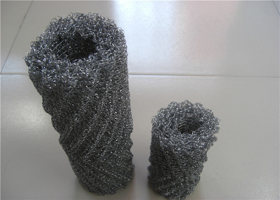 คะแนนตัวกรองสูง Mist Eliminator Demister 0.2mm 0.23mm แผ่นกรองทรงกระบอก