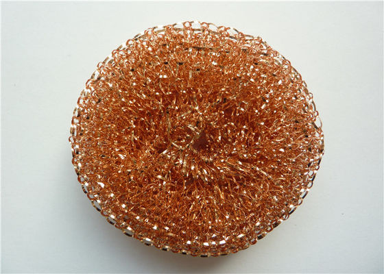 ที่ขัดถูตาข่ายทองแดงโลหะทนทาน 40 กรัมสำหรับทำความสะอาดหม้อหม้อ