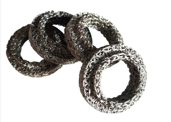 Dia 50mm สแตนเลสถักลวดตาข่ายผ้าพันคอบีบอัดตาข่ายกรอง