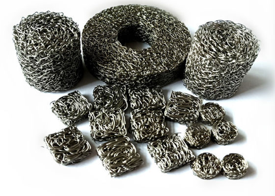 รูปทรงสี่เหลี่ยมบีบอัดลวดตาข่ายถัก 80 มม. 316 ตัวกรองลวดตาข่ายสแตนเลส