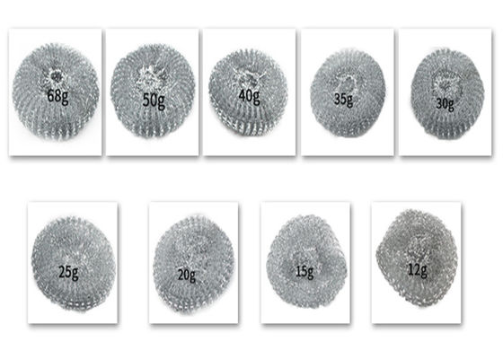 การทำความสะอาดลูกลวดเหล็กชุบสังกะสี 20g, ลูกทำความสะอาดตาข่ายขัดถู