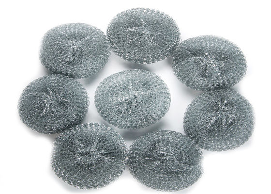 ลูกบอลทำความสะอาดสแตนเลส 10g 4 ซม. สีเงินเหมาะสำหรับร้านอาหาร