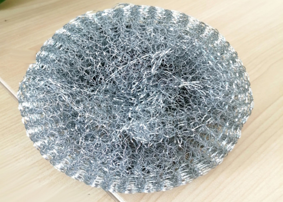 ลูกบอลทำความสะอาดสแตนเลสสีเงิน 25g 30g สำหรับห้องครัวในครัวเรือน