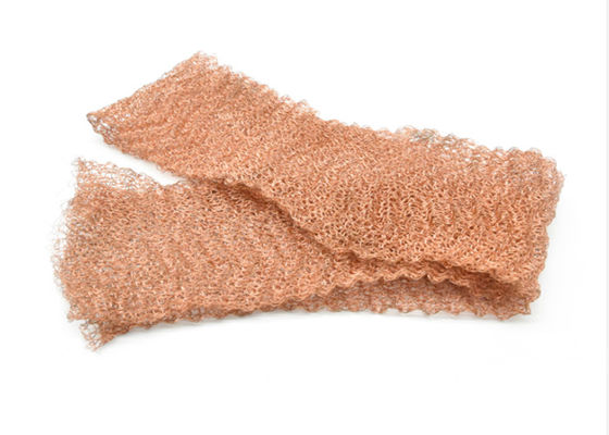 ตาข่ายถักทองแดง 30 ม. 10 15 20 ซม. กว้าง 0.20 มม. ลวด Dia พื้นผิวลูกฟูก