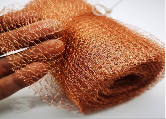 หน้าจอกรองแก๊สทองแดงสีแดง 500 มม. กว้าง 0.28 มม. ชนิดแบน Mesh