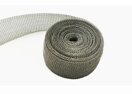 Dia 25cm ลวดตาข่ายถักนิตติ้งทองแดงไทเทเนียมสแตนเลสในตัวกรองของเหลวแก๊ส