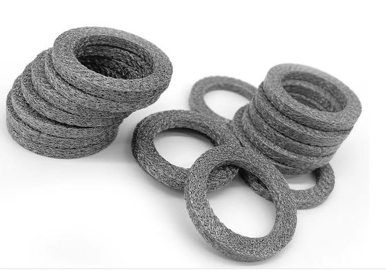 เงินเหลืองเหลืองเหล็กไร้สแตนเลส Plain สายผูกแหวน Mesh Customzied กว้าง 5-300mm