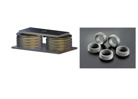 รูปทรงกระบอก Od80mm แดมเปอร์เบาะโลหะสำหรับการดูดซับแรงกระแทก