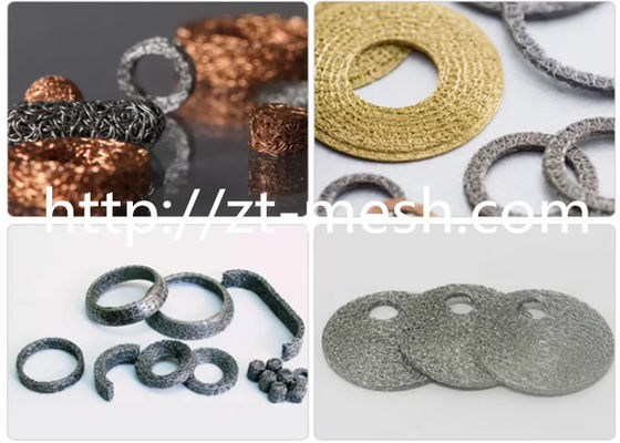 Air Bag Filters Wire Diameter 0.05mm - 0.55mm Compressed Knitted Metal Mesh 50g For Vehicle Safety